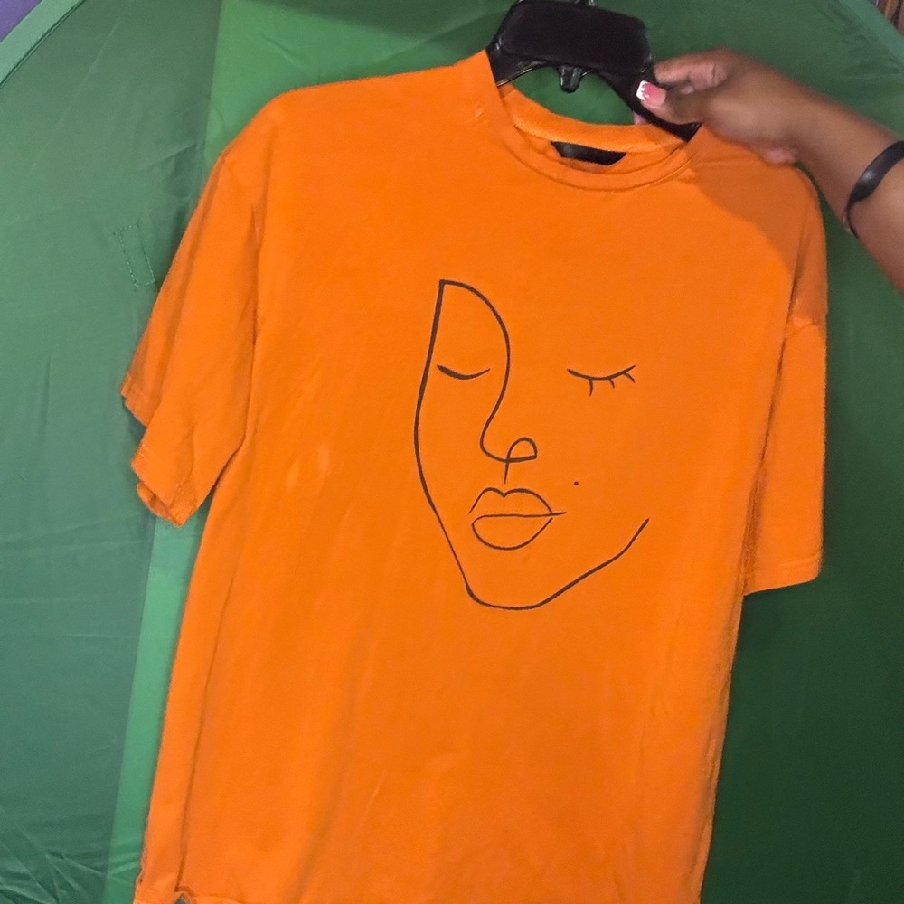 Orange Graphic T-Shirt